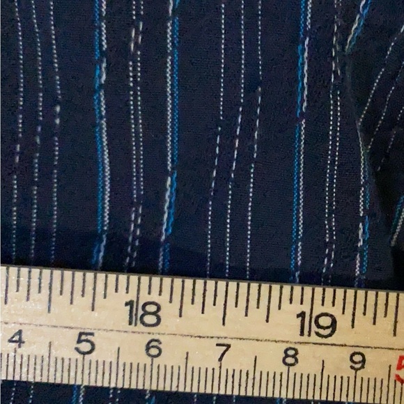 Billabong Slim Fit Shirt Men's Medium Blue Striped Long Sleeve Button-Down - Picture 8 of 9